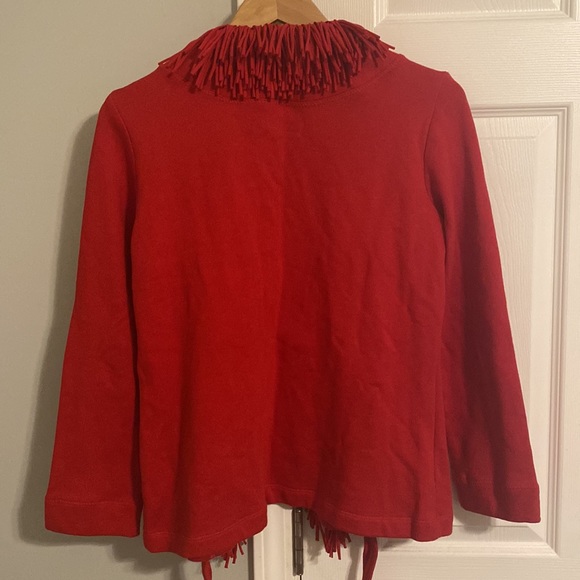 Ruby Rd. Red Fringe Jacket - Picture 4 of 4